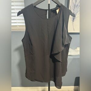 Charlie Paige Black Asymmetrical Tank Top